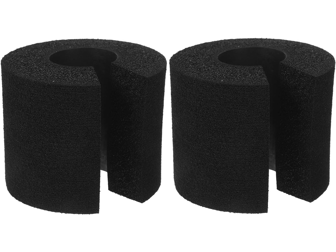 Batente De Porta Anti Impacto, 2 Peças, Espuma Preta, Protetor Anti Colisão Para Portas, Janelas E Armários