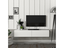 Móvel de TV [EN.CASA] Toivakka (135 x 31 x 25 cm - Aglomerado - Branco)