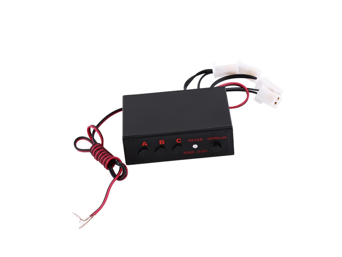 Caixa De Controle Estroboscópica Saidian 12v Com 3 Modos Intermitência Para Carro E Motocicleta
