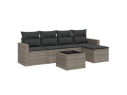 Garden Sofa Set, Garden Sofa Sets Vidaxl Cinzeto Rattan / Vime (n/a)