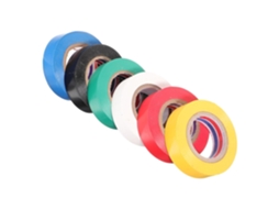 Fita Isolante Elétrica Hemobllo, 6 Rolos, Em Pvc, Resistente À Temperatura E Abrasão, Fita Adesiva Para Reparos E