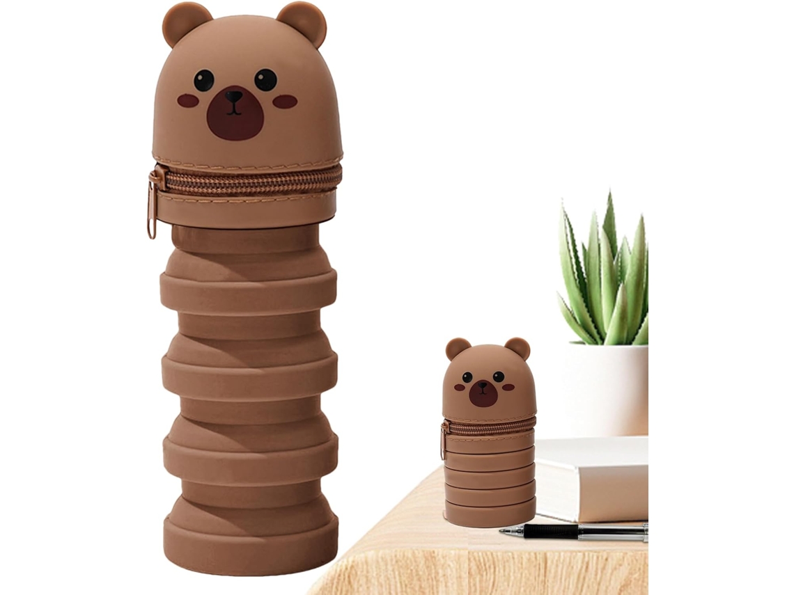 Porta Canetas De Mesa | Estojo Expansível Para Lápis, Organizador De Silicone Com Design De Desenho Animado Vayotoy