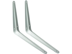 Conjunto De 3 Suportes Para Prateleira Brancos, 200 X 250 Mm, Da One Stop Diy The Shopfitting Shop