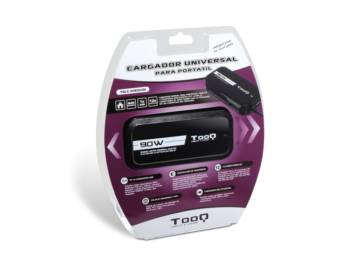 Carregador TOOQ Automático Universal (90W - 24V)