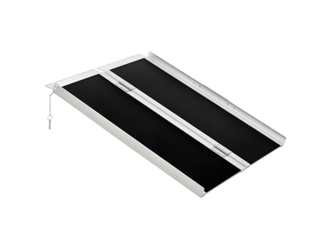 Rollstuhlrampe Auffahrrampe, Suporta 270 Kg, Dims 91x72x5cm Pe Rollstühle Rollatoren Faltbar Alumínio. Belastbar De 270 Kg. Preto. 91x72x5cm Ehstmind