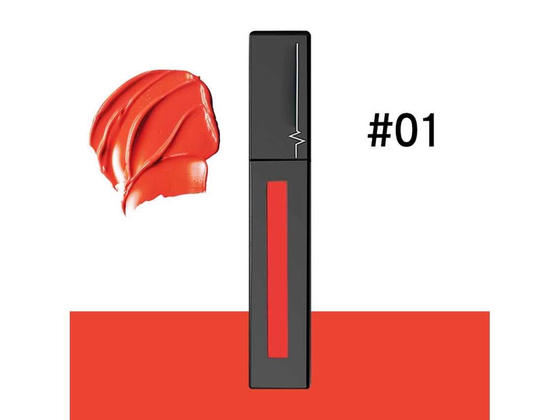 Labial Líquido Mate Natural Não Pegajoso De Longa Duração Brilho De Lábios Ferramenta Cosmética (01)