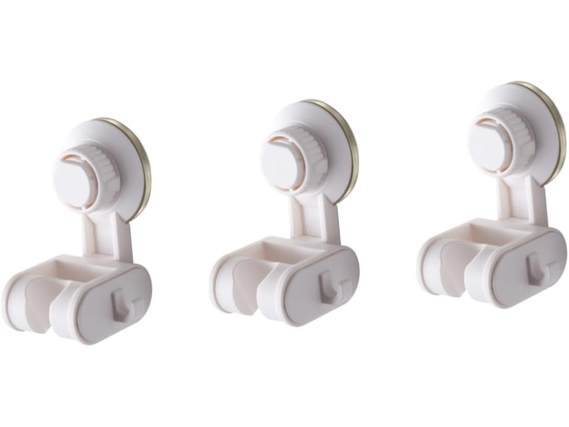 Suporte Para Chuveiro Com Ventosa, Conjunto De 3 Peças, Fácil Instalação, Sem Necessidade De Ferramentas.