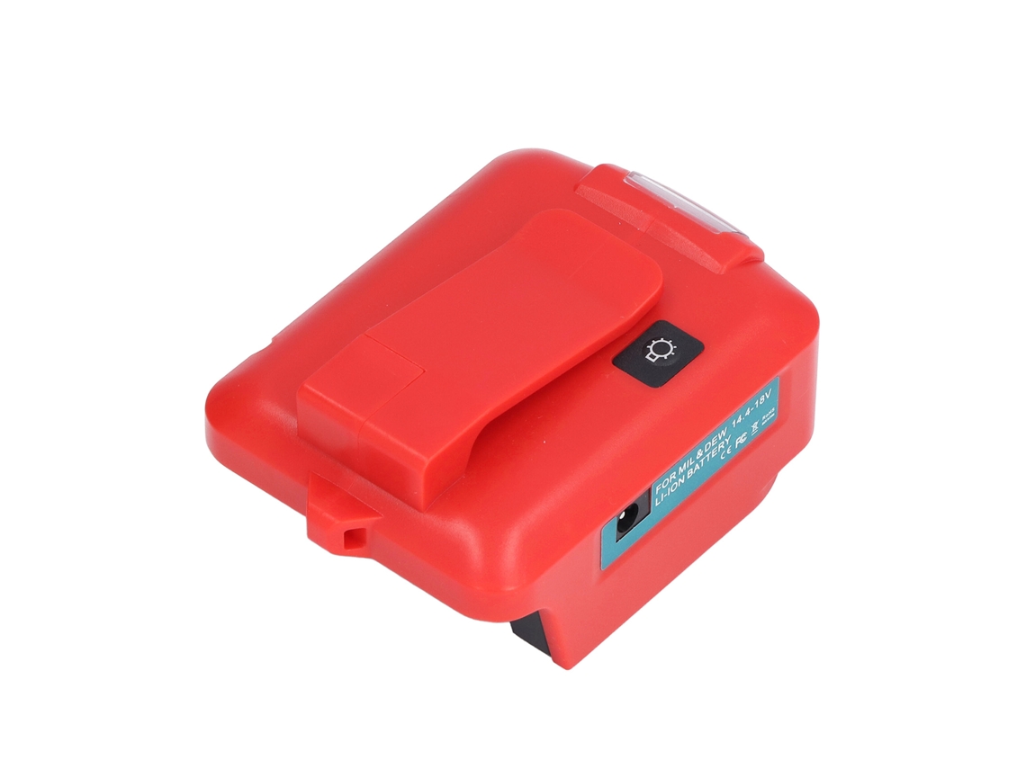 Laxiscreed Adaptador Usb Duplo Com Led Para Baterias De Lítio E Conversor De Energia