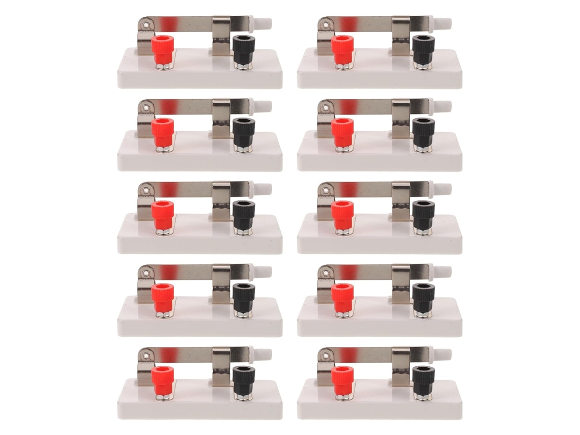 Conjunto De 10 Interruptores De Lâmina De Plástico Com Isolamento Unipolar.