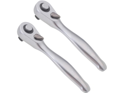 Mini Chave De Alta 1/4" Pacote Com 2 Fenda Encaixe Rápido 72 Dentes.