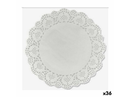 Base para Bolo WOOOW Branco Papel 24 Peças 24 Cm 36 Unidades