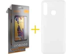 Capa e Película Huawei P30 Lite ACCETEL Vidro Temperado 6243 Transparente