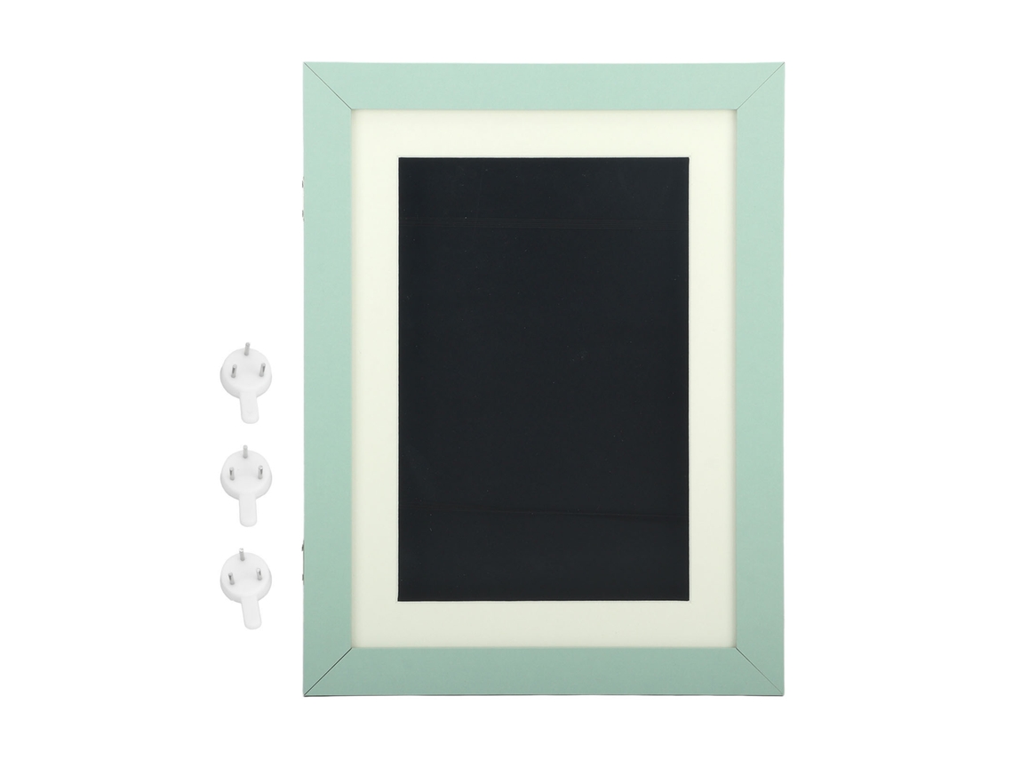 Mali moldura de Arte Infantil Diy com Fechamento Magnético para Exibição Horizontal/vertical Azul