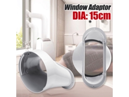 Laxiscreed Clarificador De Ar Portátil Com Adaptador Para Janela De 6' E Conjunto De 2 Peças