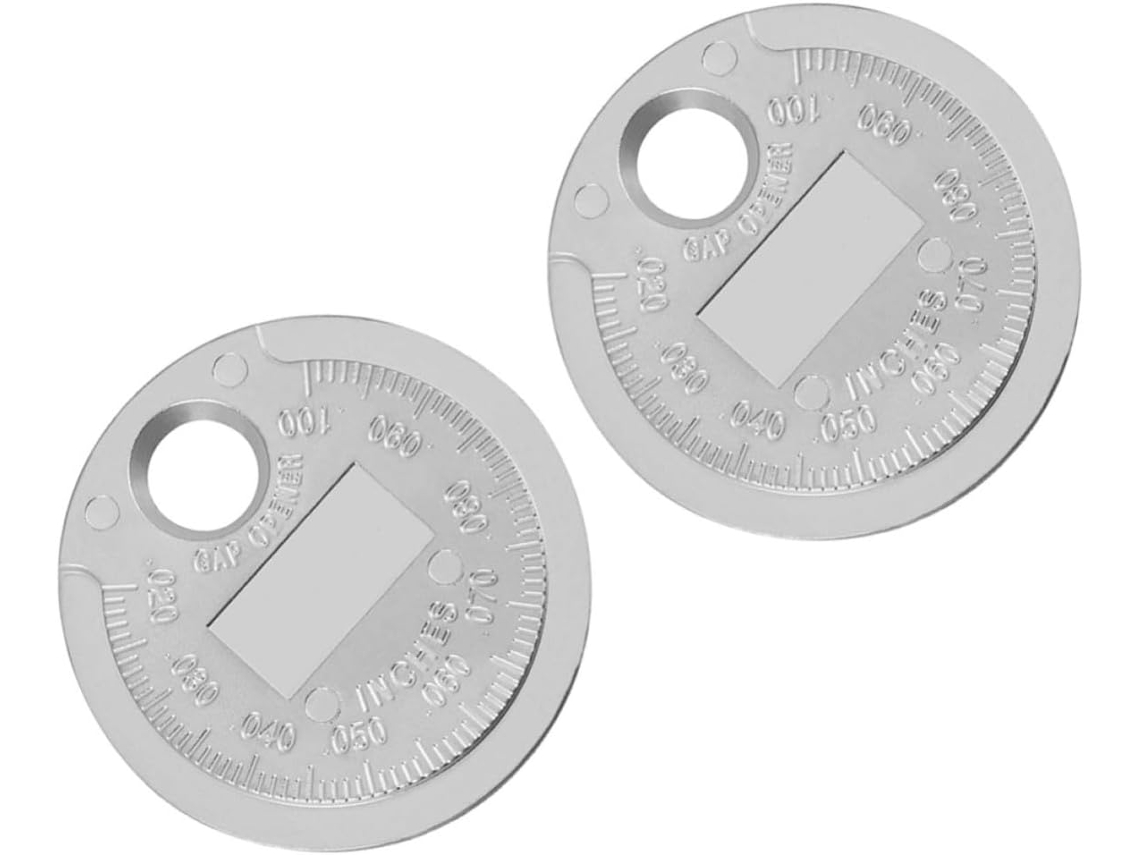 Conjunto De 2 Medidores Folga Velas Ignição Collbath, De 0, 020a 0, 100 Polegadas, Em Aço Carbono Ferramenta Prática E