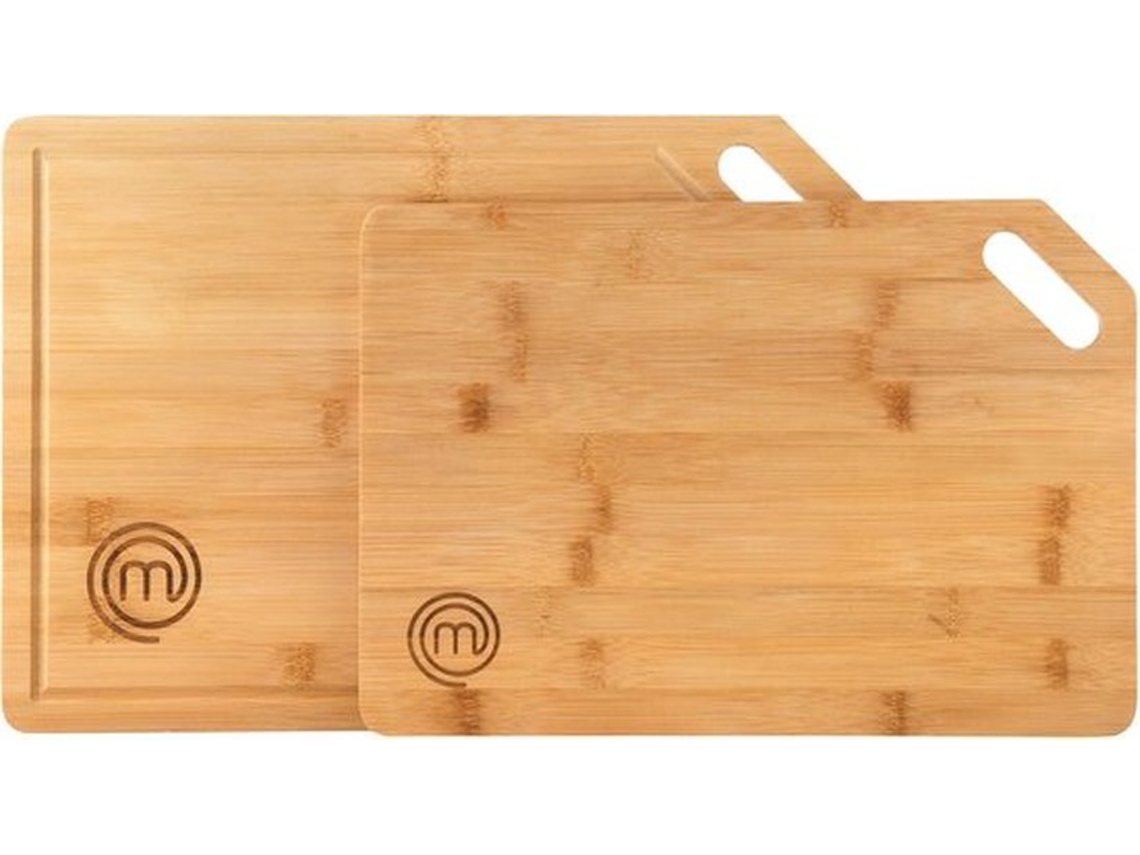 Masterchef Bamboebordset - Snijplanken - Duurzaam - 2 Stuks - Bamboe