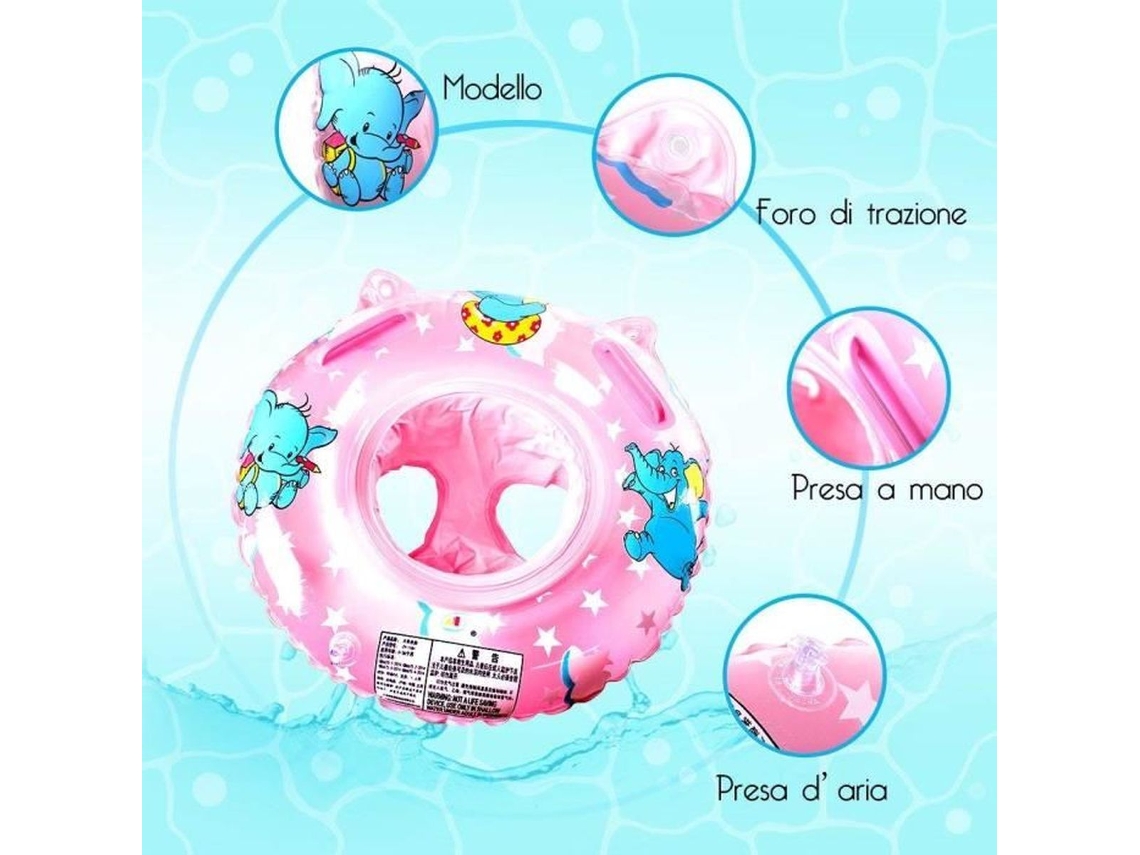Colete Salva-vidas Rosa Para Bebês, Boia Inflável Para Natação, Barco Inflável Para Banho De Meninas -aquaforge