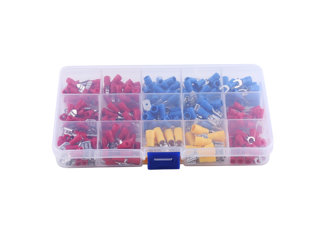 Kit Com 280 Terminais De Crimpagem Isolados E Variados