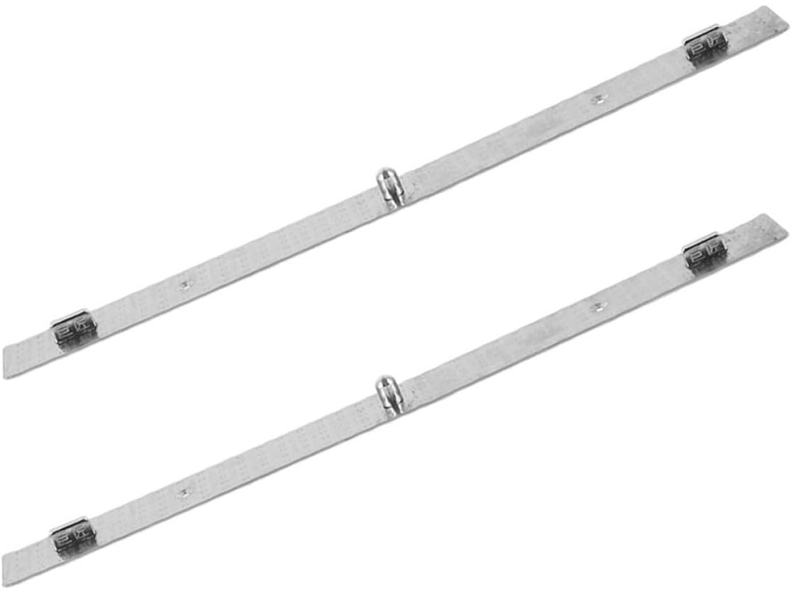 Régua De Posicionamento Em Metal Prateado Com 3 Furos Para Arte E Desenho Ao Ar Livre, Conjunto De 2 Peças,