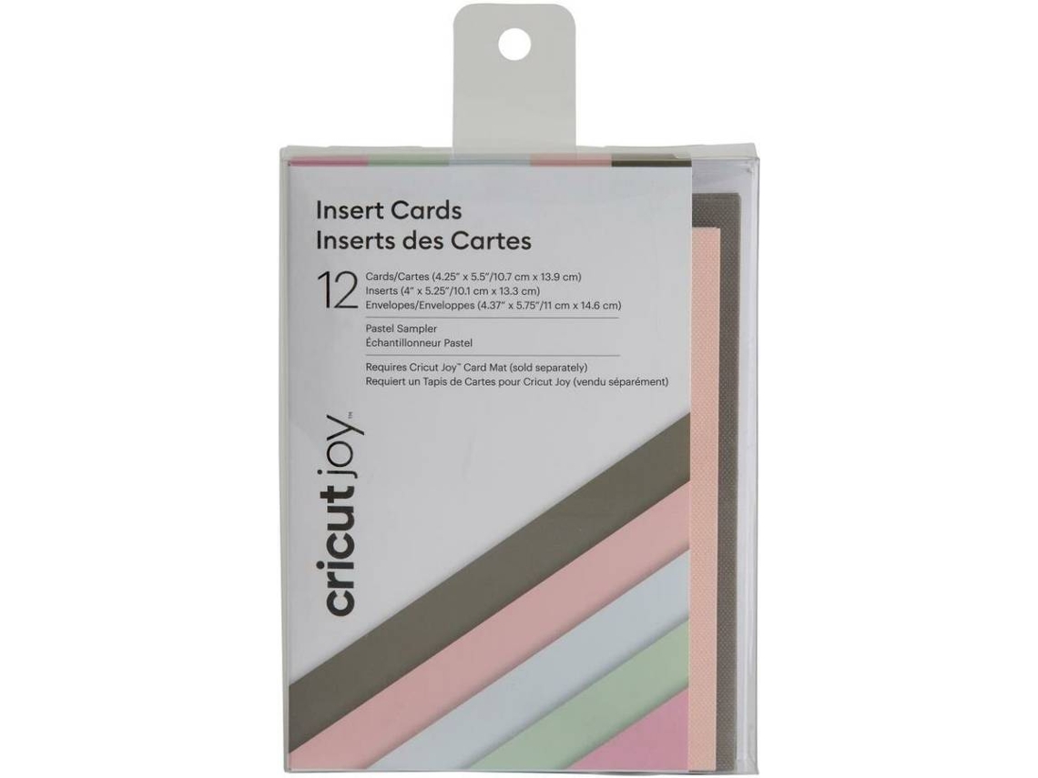 Cartões de Inserção CRICUT Joy Pastel M3 (12un)