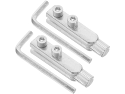 Kit Extrator De Parafusos Para Válvulas Quebradas E Tubos Danificados Showeroro, 2 Peças Em Aço Inoxidável Prateado