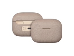 Capa Protetora De Couro Com Estampa De Lichia Para Fones De Ouvido Bluetooth Sony Linkbuds S