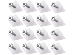 Kit Com 100 Peças De Suportes Para Gavetas, Incluindo Cunhas De Plástico Para Reparo De Fundo De E Móveis, Com Parafusos Correspondentes