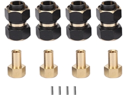 Extensão de Cubo Hexagonal Rc de Latão 10 Mm Fresada em Cnc para Trx4 SFUSHOS