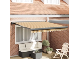 Vidaxl Toldo Retrátil Multicolor 300 X 250 X 165 Cm Tecido E Metal