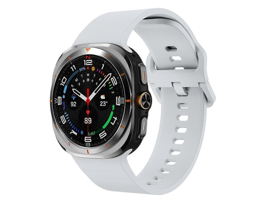 Pulseira De Silicone Colorida Com Fivela Em Cor Sólida Para Samsung Galaxy Watch Ultra 47mm
