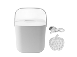Lavador de Louça Mini Portátil de Mesa 18w 8.5v 2a 2000mah para Louças Frutas Legumes Branco