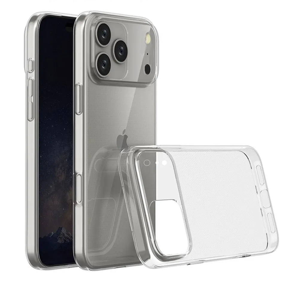 Capa Transparente De Tpu Compatível Com Iphone 17 Pro - Proteção Extra Para A Câmera