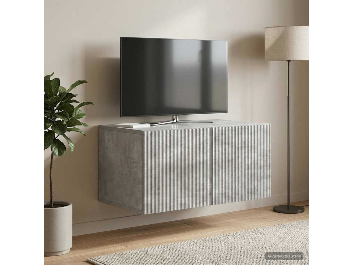 Vidaxl Gabinete de Tv de Parede Cinzento Cimento 59,5 X 41 X 30 Cm