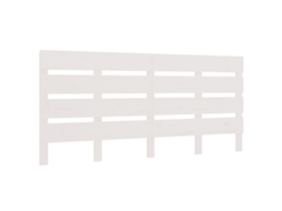Cabeceira de Cama 180x3x80 Cm Pinho Maciço Branco MAISON EXCLUSIVE