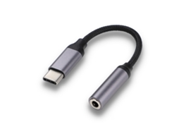 Adaptador Aux Halinuia Kuulaa Kl-o09-1 Tipo-c Macho Para Fêmea 3,5mm, Cabo 10cm