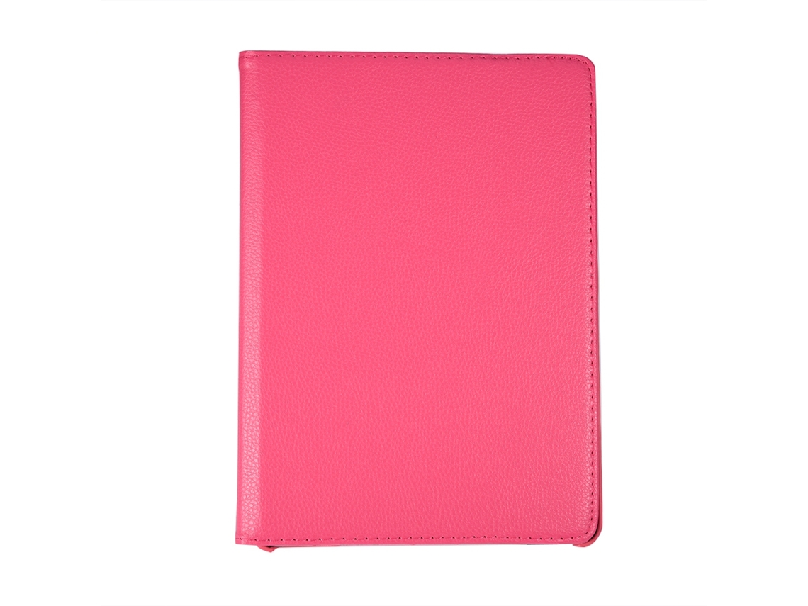 Capa Protetora (suporte De Base Com Rotação De 360°) Para Ipad Air/ipad2/ipad3/ipad4 Universal Capa De Pu Vermelho Rosa