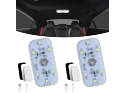 Lâmpada de interior de carro Nova Line, com interruptor táctil, 2 peças, com USB