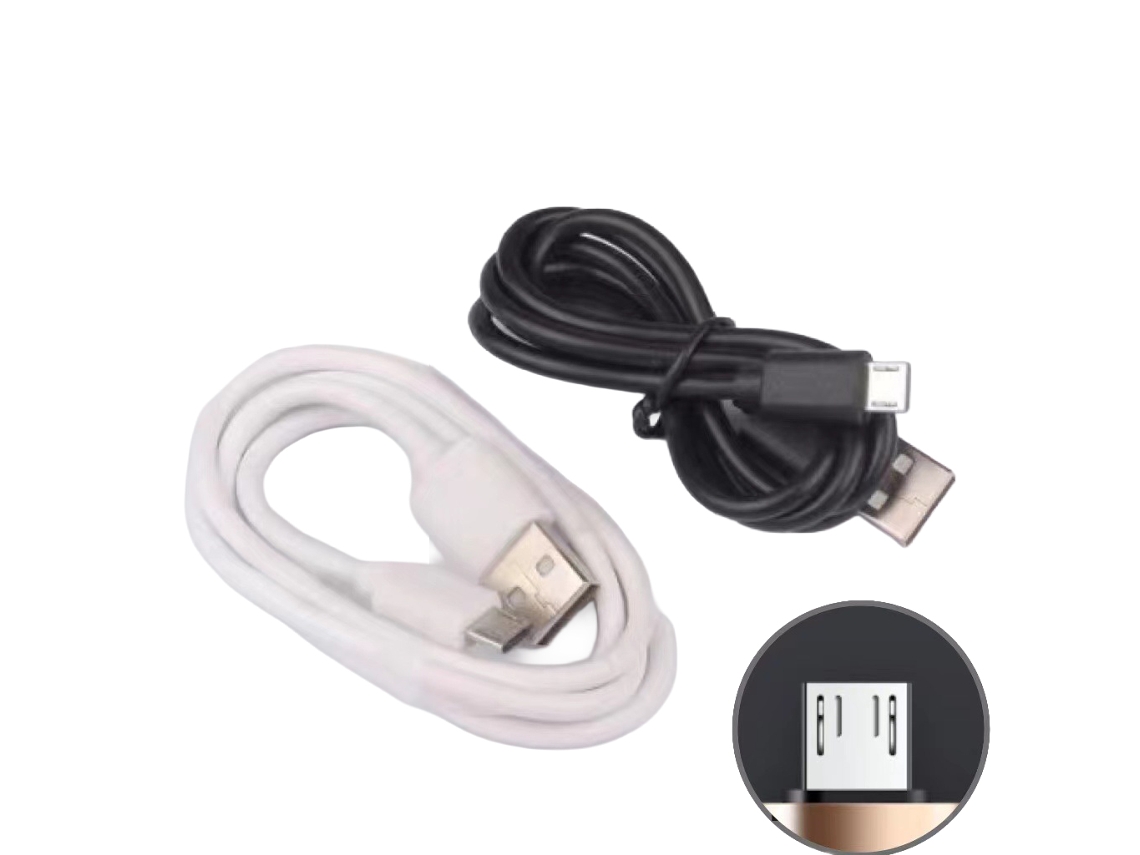 Laxiscreed Cabo De Carregamento Usb Type-c Para Android, 30cm, Branco, Compatível Com Earbuds E Smartphones V8