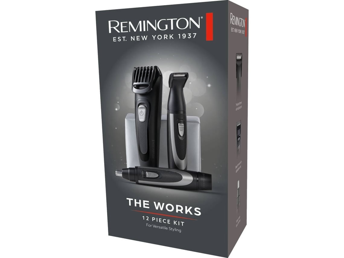 Kit REMINGTON Aparador de Barba - The Works MB905 (Outlet Caixa Aberta - Preto)