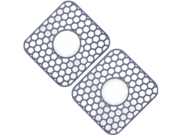 Kit Com 2-protetores De Pia Silicone Antiderrapantes Para Bancadas Cozinha, Podem Ser Lavados Na Lava Louças, Fáceis De