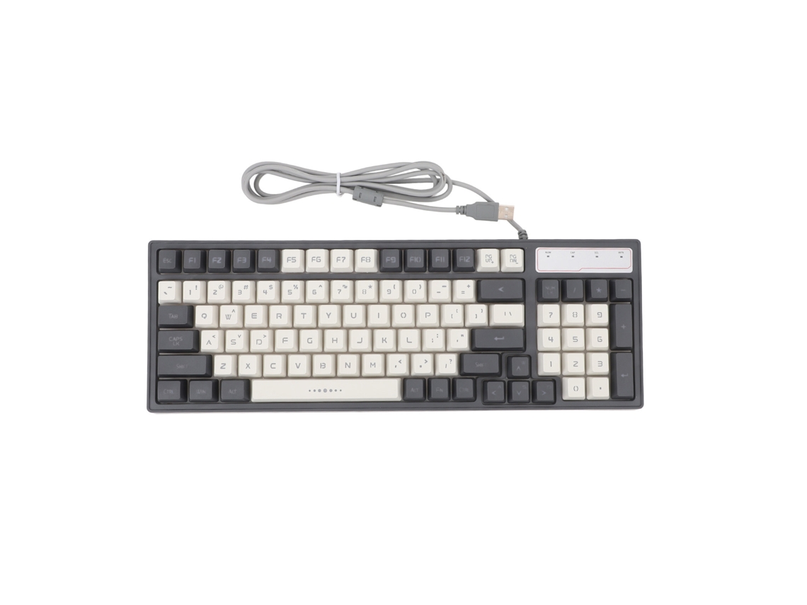 Aetheria teclado Gamer Rgb com 96 Teclas Ajustável Iluminação Fio 1,8m para Pc Office