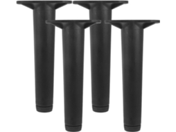 Conjunto De 4 Pés De Apoio Ajustáveis Para Estrutura De Cama Em Aço E Plástico, Altura