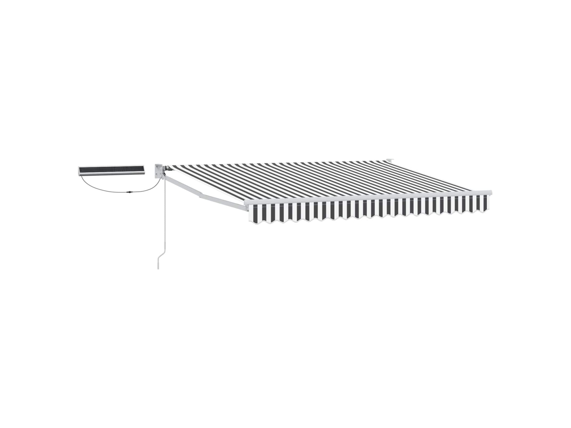 Maison Exclusive - Toldo Retrátil Elétrico Antracite E Branco 3 X 2,5 M