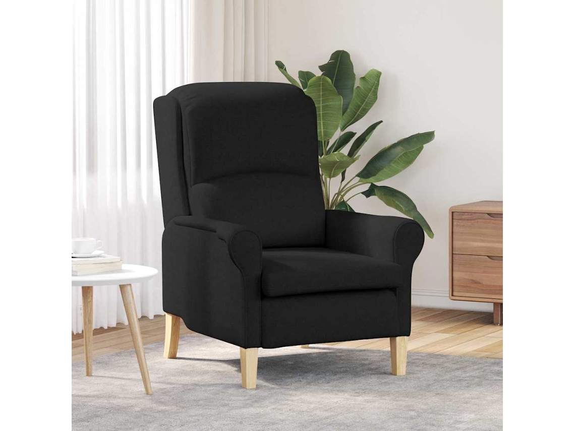 Vidaxl Poltrona Preto Tecido