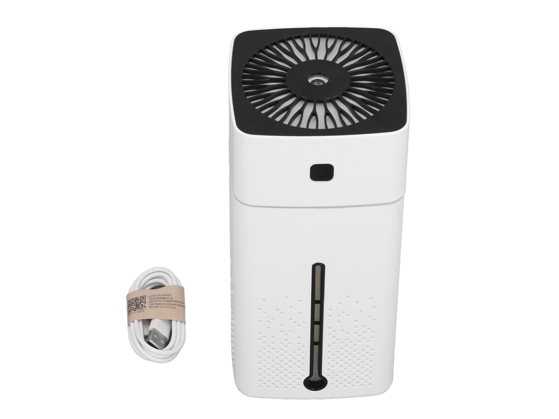 Umidificador de Mesa Silencioso 1000ml com Temporizador 9h Aromaterapia Portátil Branco