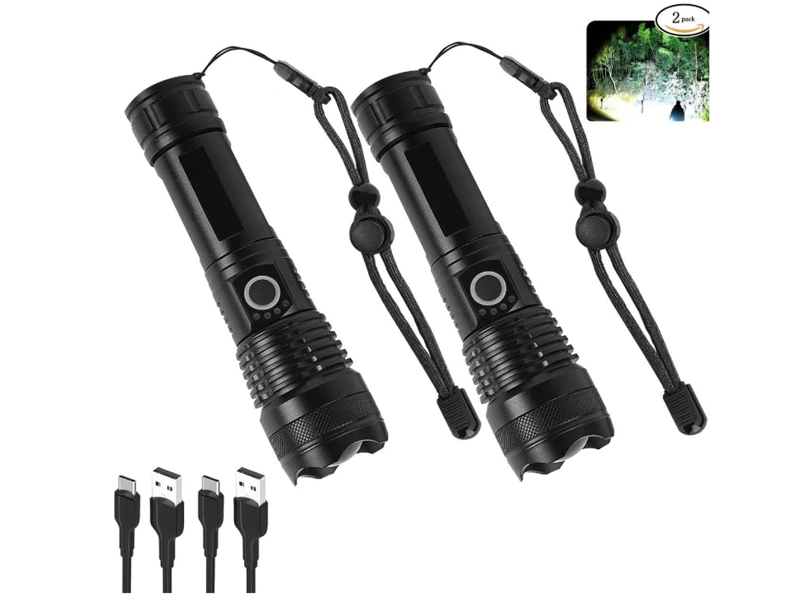 Conjunto de 2 Faróis de Cabeça Recarregáveis com Sensor IR IPX5 HALINUIA