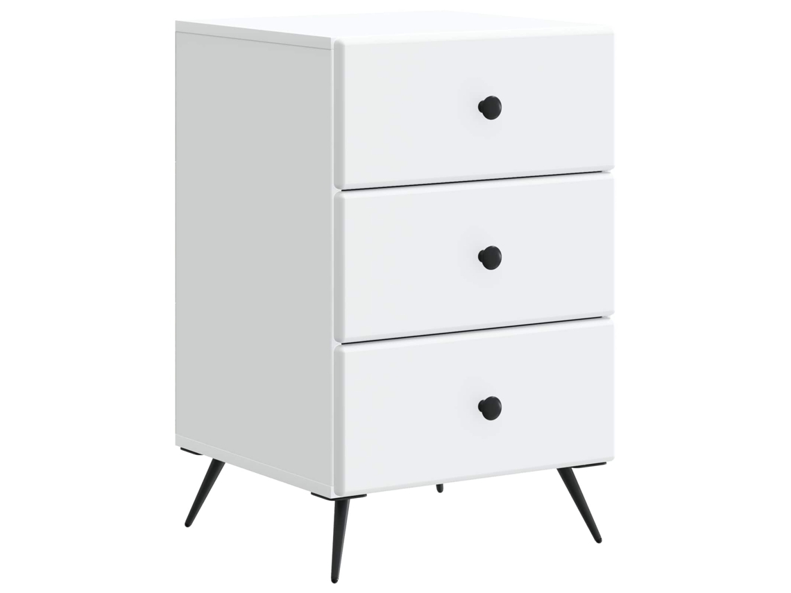 Maison Exclusive - Armário De Cabeceira Com Gaveta Branco 43 X 41 X 66,5 Cm