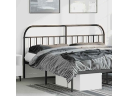 Vidaxl Cabeceira De Substituição 180 Cm Metal Preto