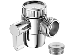 Válvula Desviadora de Ducha 3 Vías M22 X M24 Adaptador de Grifo de Latón Cromado para Cocina o Baño