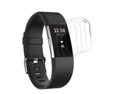 Kit 4 Películas Flexshield com Lâmpada Uv Fitbit by Google Charge 2 Transparente